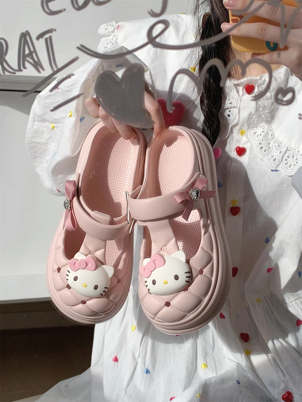 Hello Kitty Clogs Slip on Water Shoes Casual Sandals