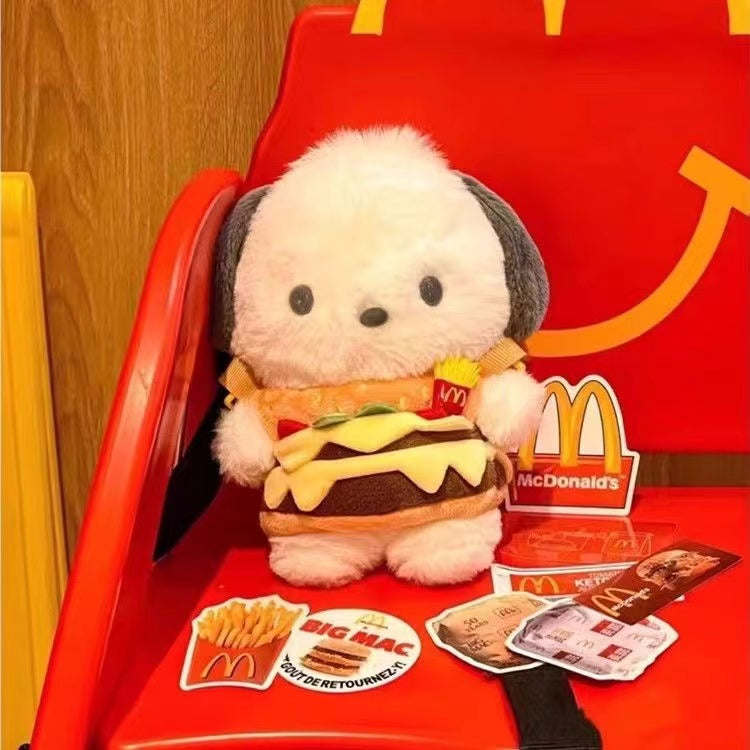 Pochacco Big Mac plush 7in