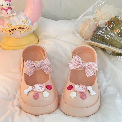 Hello Kitty Bowtie Slip on Shoes