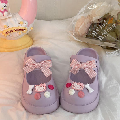 Hello Kitty Bowtie Slip on Shoes