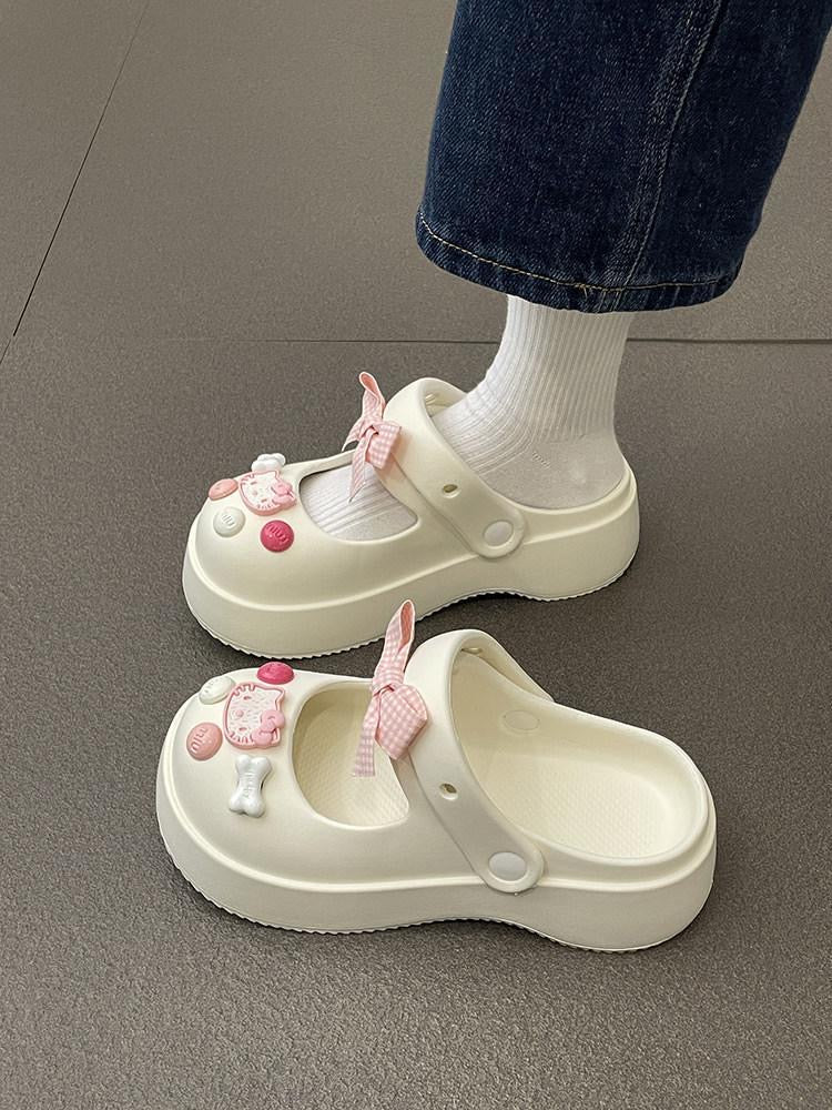 Hello Kitty Bowtie Slip on Shoes