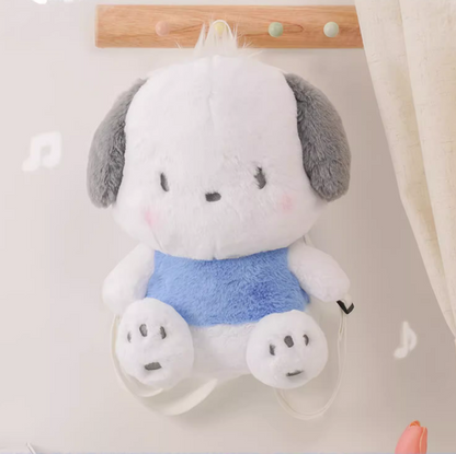 Pochacco Big Fluffy Plush Doll Backpack