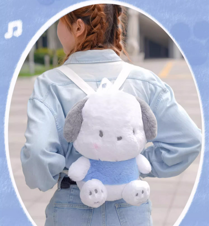 Pochacco Big Fluffy Plush Doll Backpack