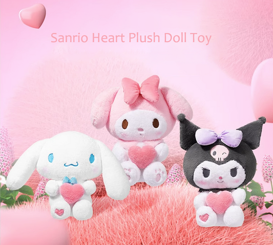 Sanrio Heart Plush Doll Toy