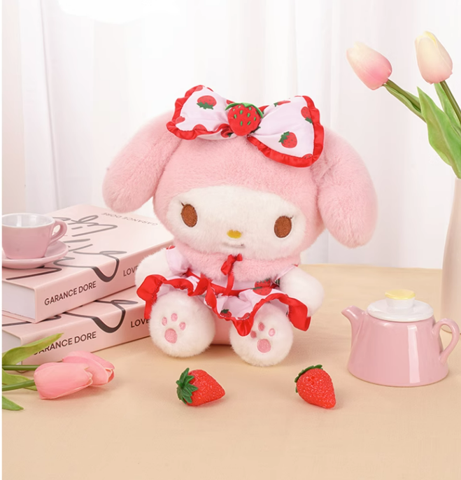 Sanrio Strawberry  design  Plush Doll Toy 8in