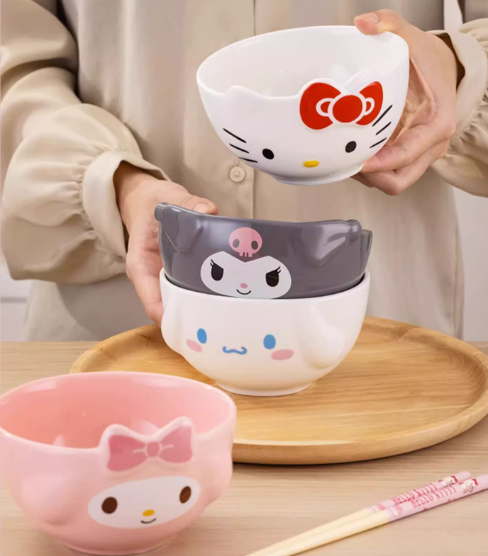 Sanrio Ceramic bowls and plates