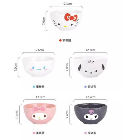 Sanrio Ceramic bowls and plates