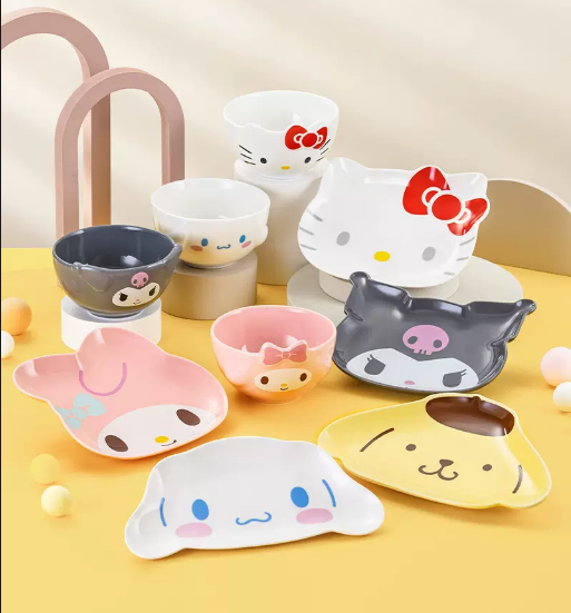 Sanrio Ceramic bowls and plates