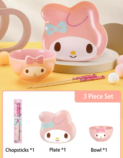 Sanrio Ceramic bowls and plates