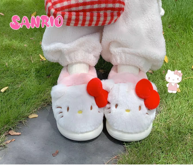 Hello Kitty  Warm home plush shoes