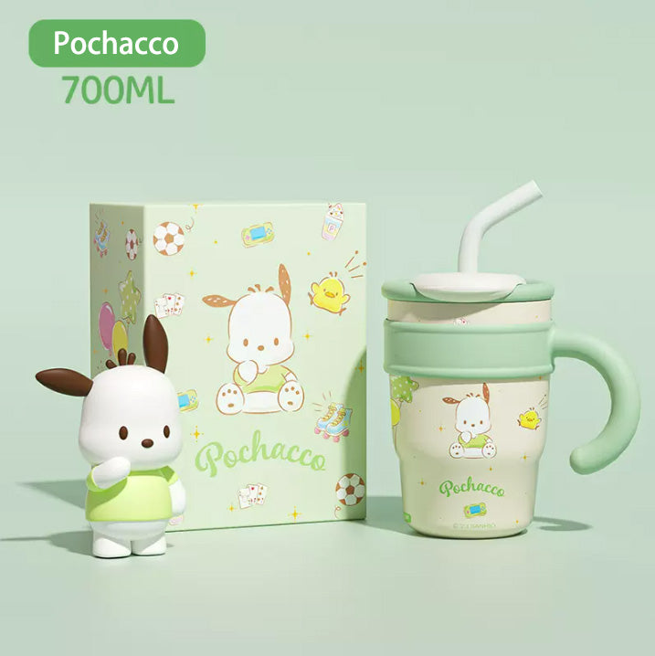 Sanrio Straw Stainless Steel vacuum bottle