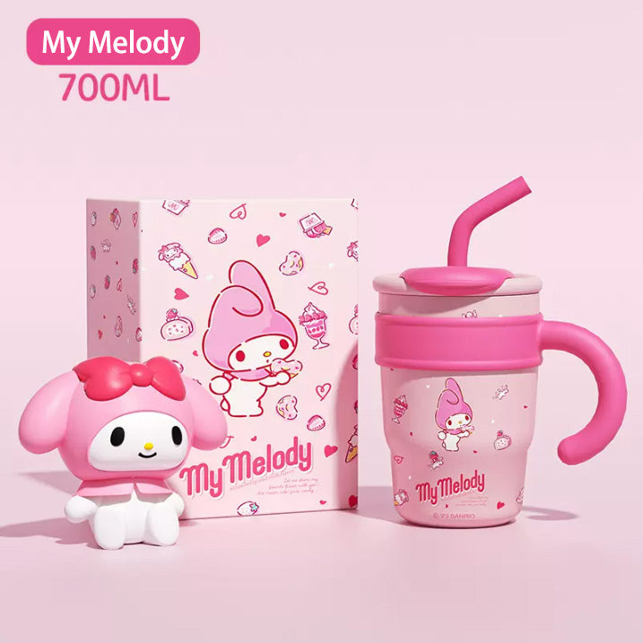 Sanrio Straw Stainless Steel vacuum bottle