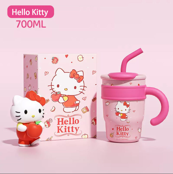 Sanrio Straw Stainless Steel vacuum bottle