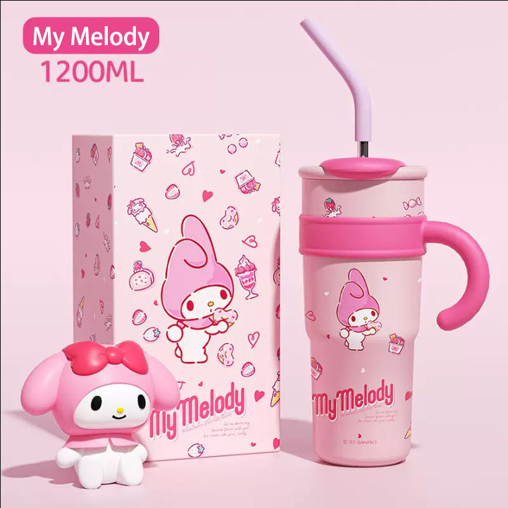 Sanrio Straw Stainless Steel vacuum bottle