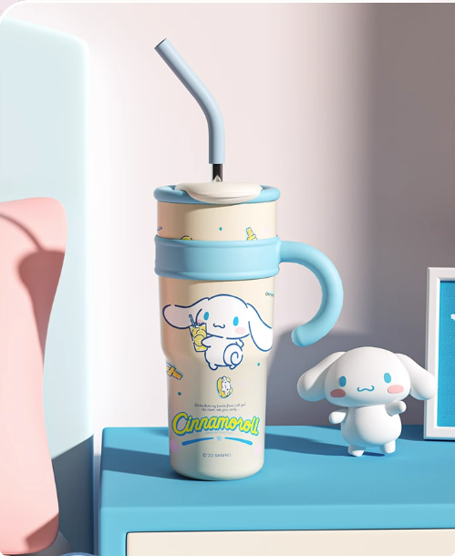 Sanrio Straw Stainless Steel vacuum bottle