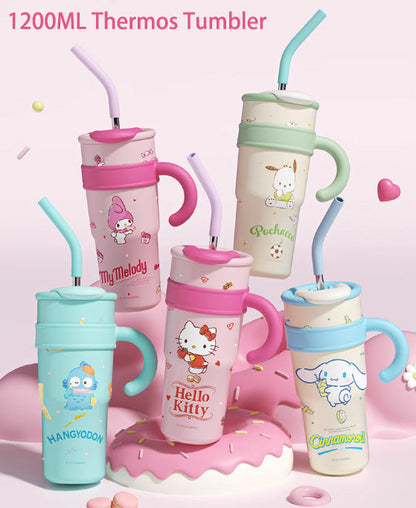 Sanrio Straw Stainless Steel vacuum bottle