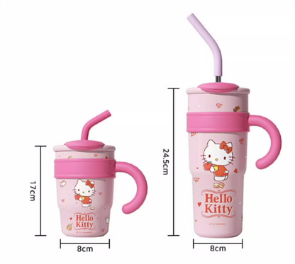 Sanrio Straw Stainless Steel vacuum bottle