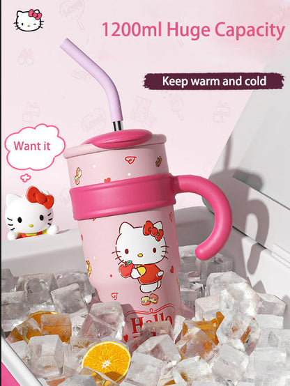 Sanrio Straw Stainless Steel vacuum bottle