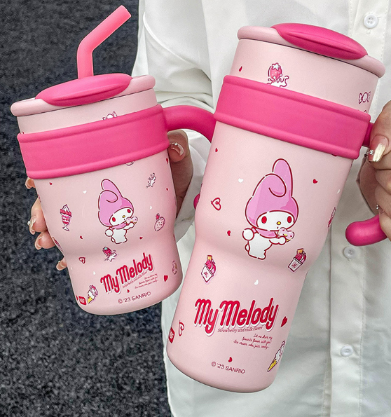 Sanrio Straw Stainless Steel vacuum bottle