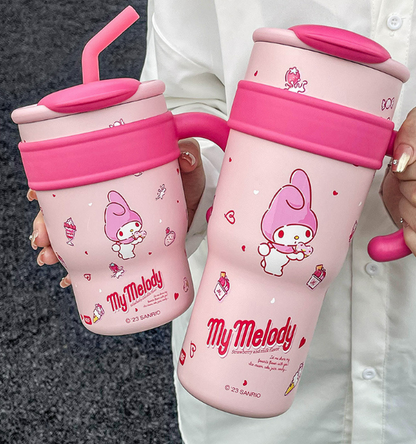 Sanrio Straw Stainless Steel vacuum bottle