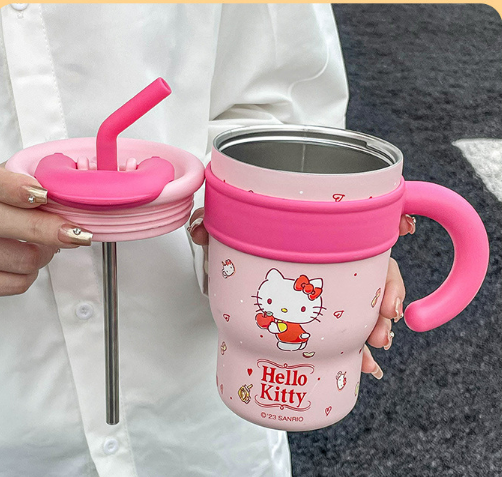 Sanrio Straw Stainless Steel vacuum bottle