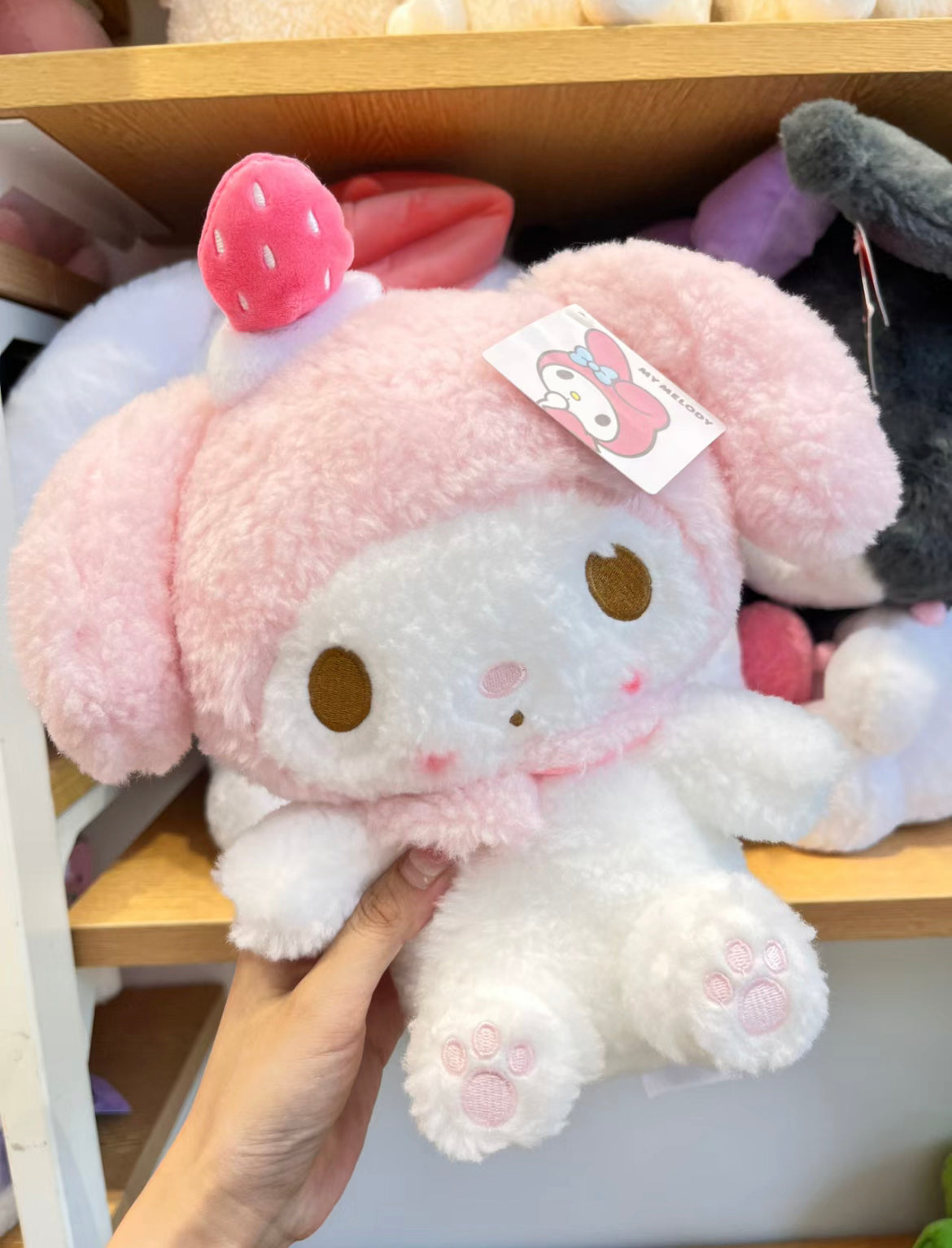 Sanrio Plush doll with Strawberry on head