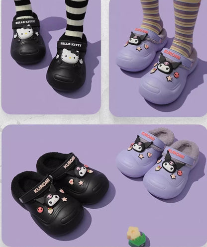 Sanrio Fuzzy Clogs Platform Shoes