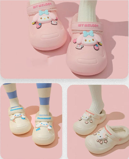 Sanrio Fuzzy Clogs Platform Shoes