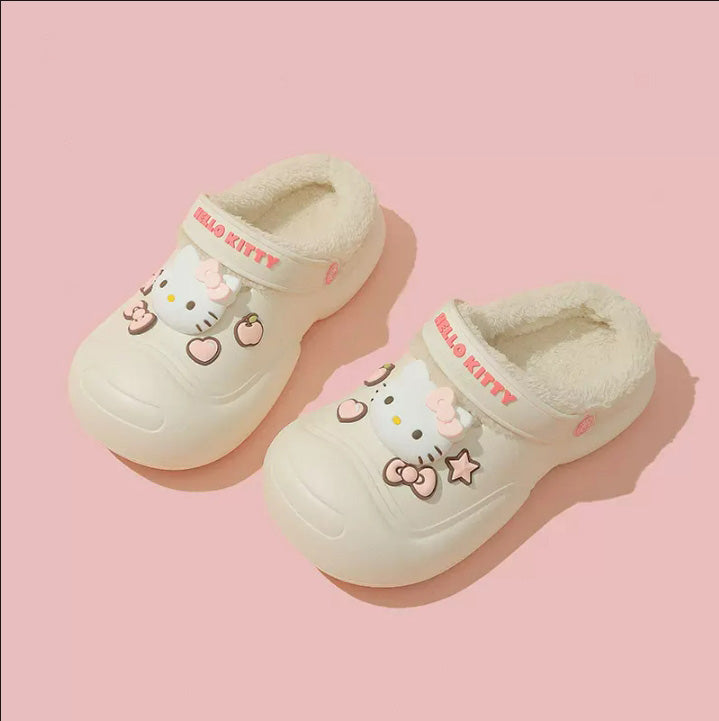 Sanrio Fuzzy Clogs Platform Shoes