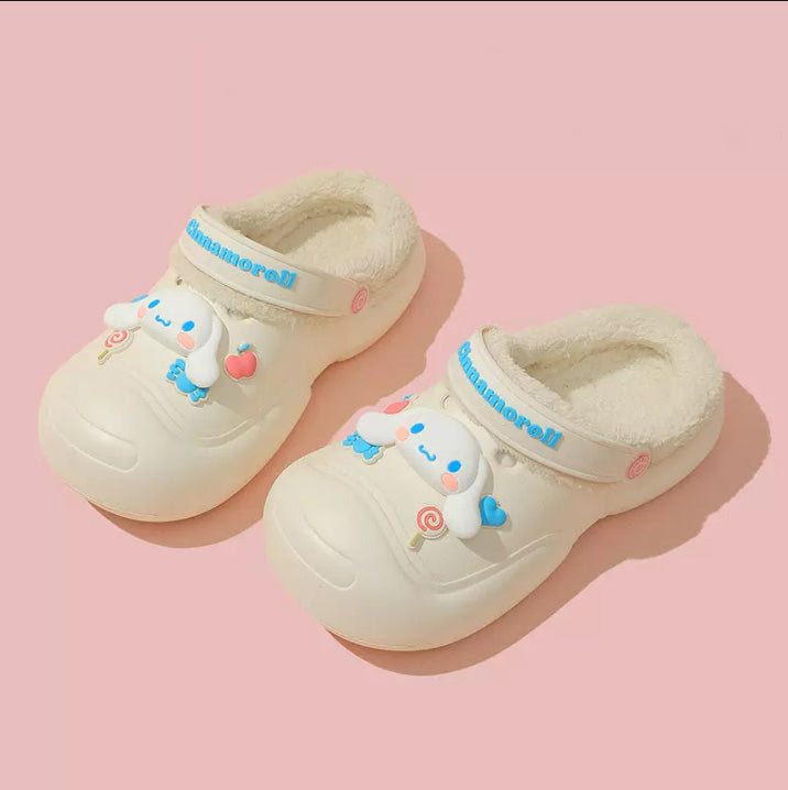 Sanrio Fuzzy Clogs Platform Shoes