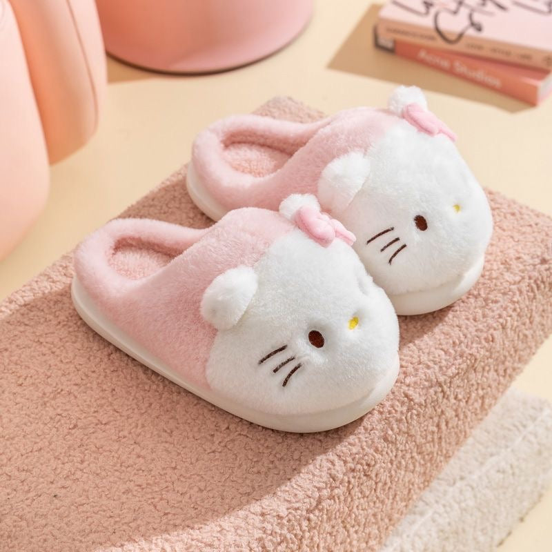 Sanrio Parent-Child  Warm home plush shoes