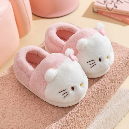 Sanrio Parent-Child  Warm home plush shoes