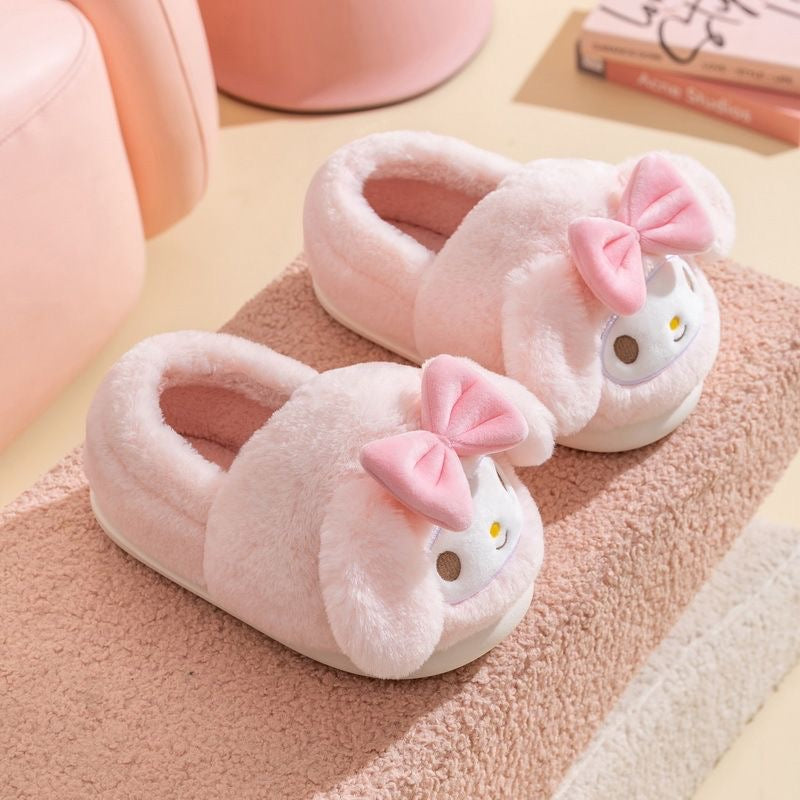 Sanrio Parent-Child  Warm home plush shoes