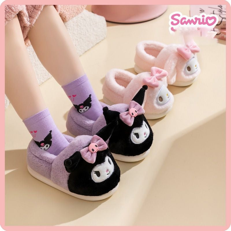 Sanrio Parent-Child  Warm home plush shoes