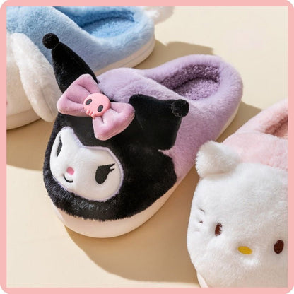 Sanrio Parent-Child  Warm home plush shoes