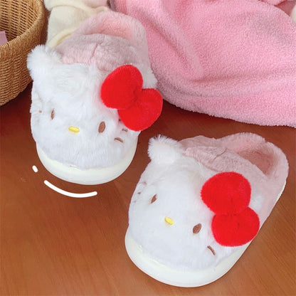 Hello Kitty  Warm home plush shoes