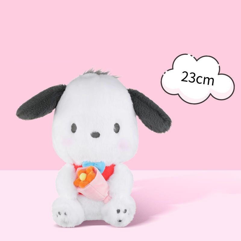 Sanrio holds flowers plush doll