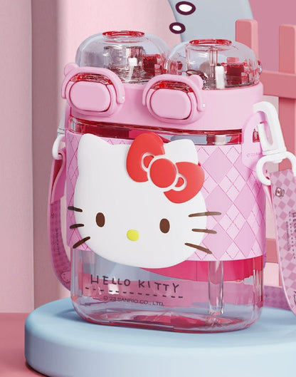 Sanrio double drinking cup with shoulder strap 570ml