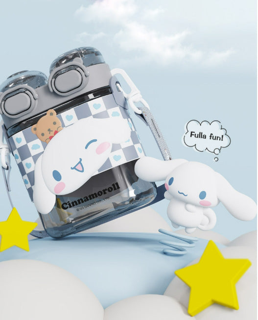 Sanrio double drinking cup with shoulder strap 570ml