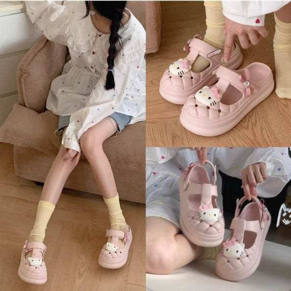 Hello Kitty Clogs Slip on Water Shoes Casual Sandals