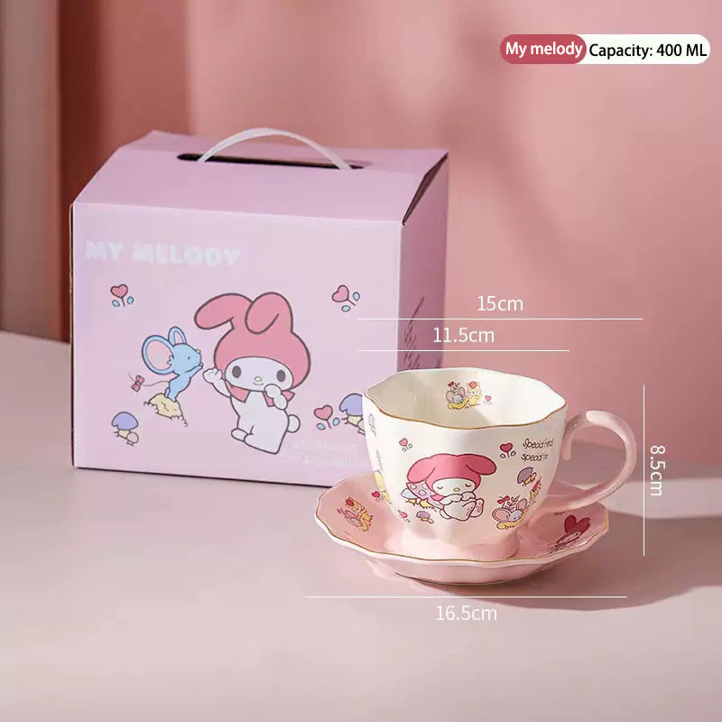 Sanrio Coffee cup Breakfast Cup and Saucer 400ml