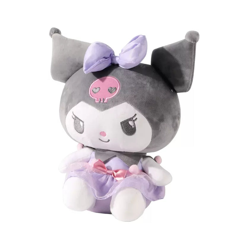 Kuromi and My melody Sitting Plushie 11 inch