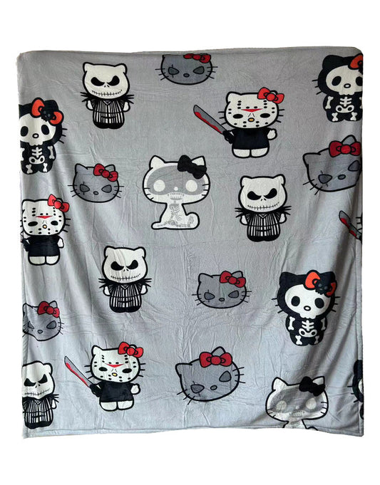 Hello Kitty Halloween Blanket Plush Cartoon Large Flannel Thicken Blanket