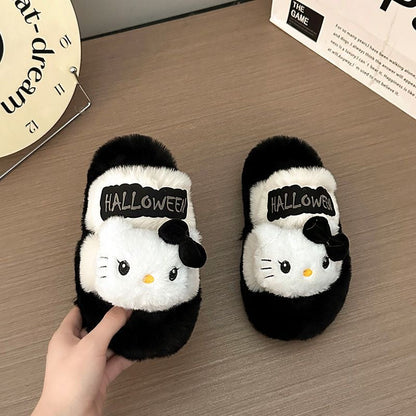 Hello Kitty Halloween Fluffy Slippers