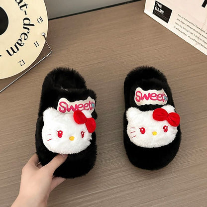 Hello Kitty Halloween Fluffy Slippers