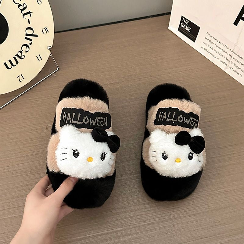 Hello Kitty Halloween Fluffy Slippers