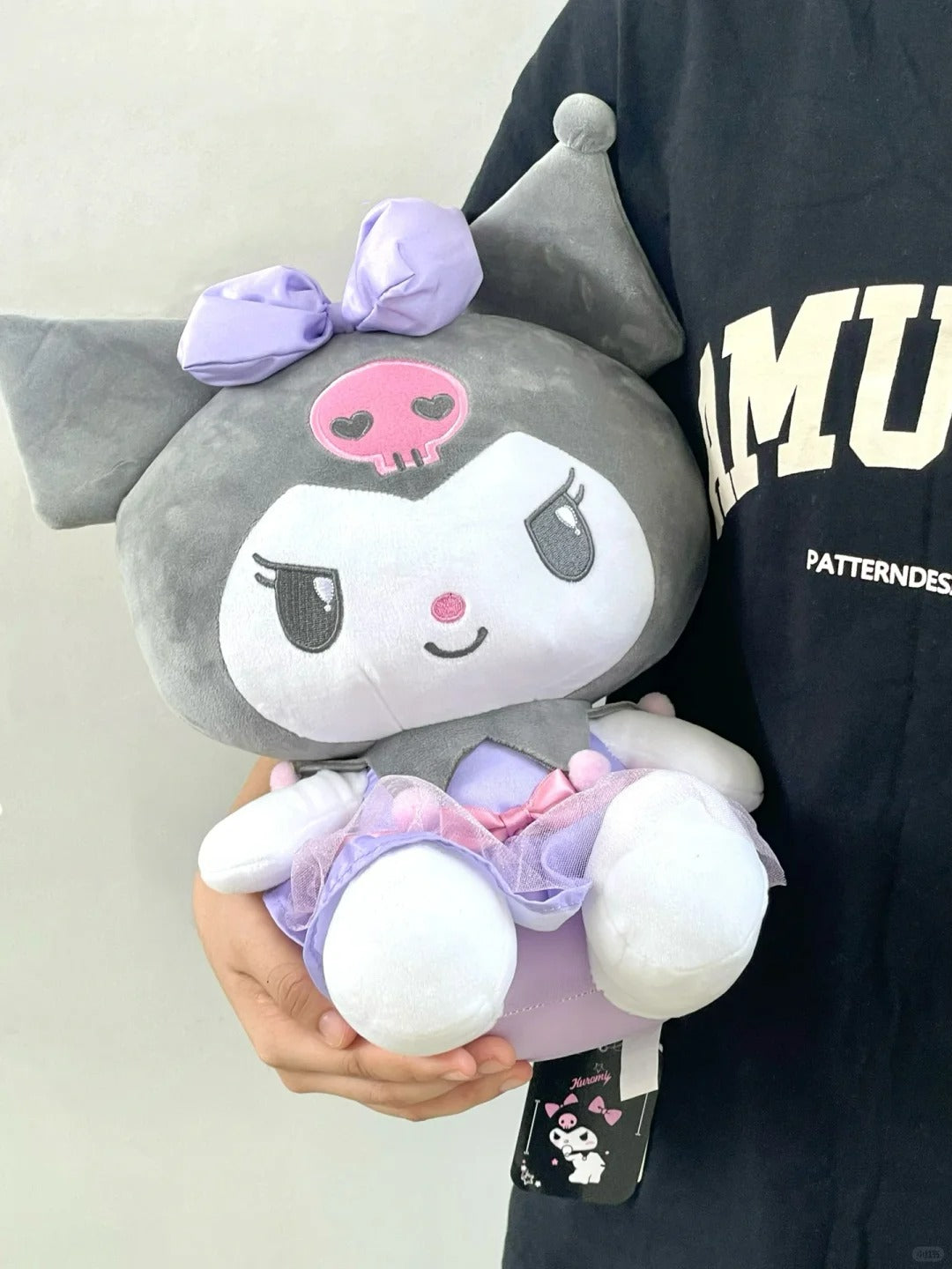 Kuromi and My melody Sitting Plushie 11 inch