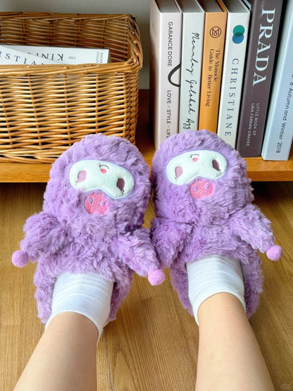 Sanrio Fuzzy Slippers Kawaii House Slippers Cute Slippers