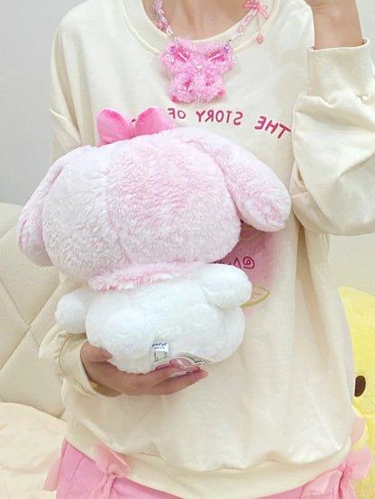 Kuromi and My melody Sitting Plushie 11 inch