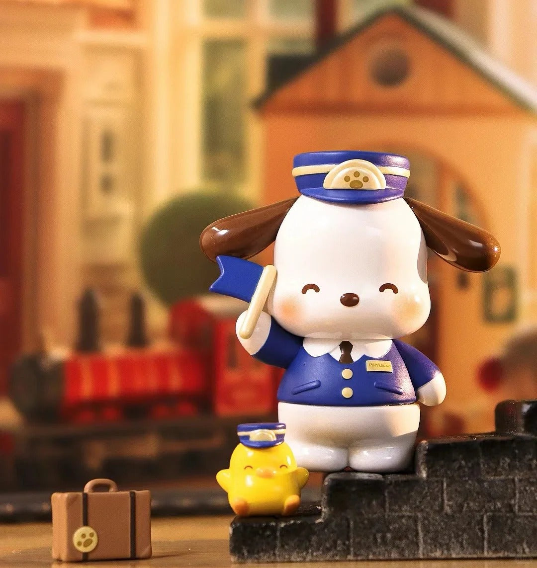 Pochacco Retro Train Blind Box Figure